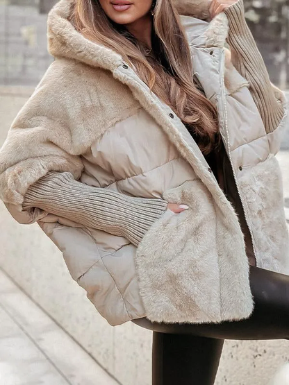 Quilted longline hooded winter coat for women | Nordique -4
