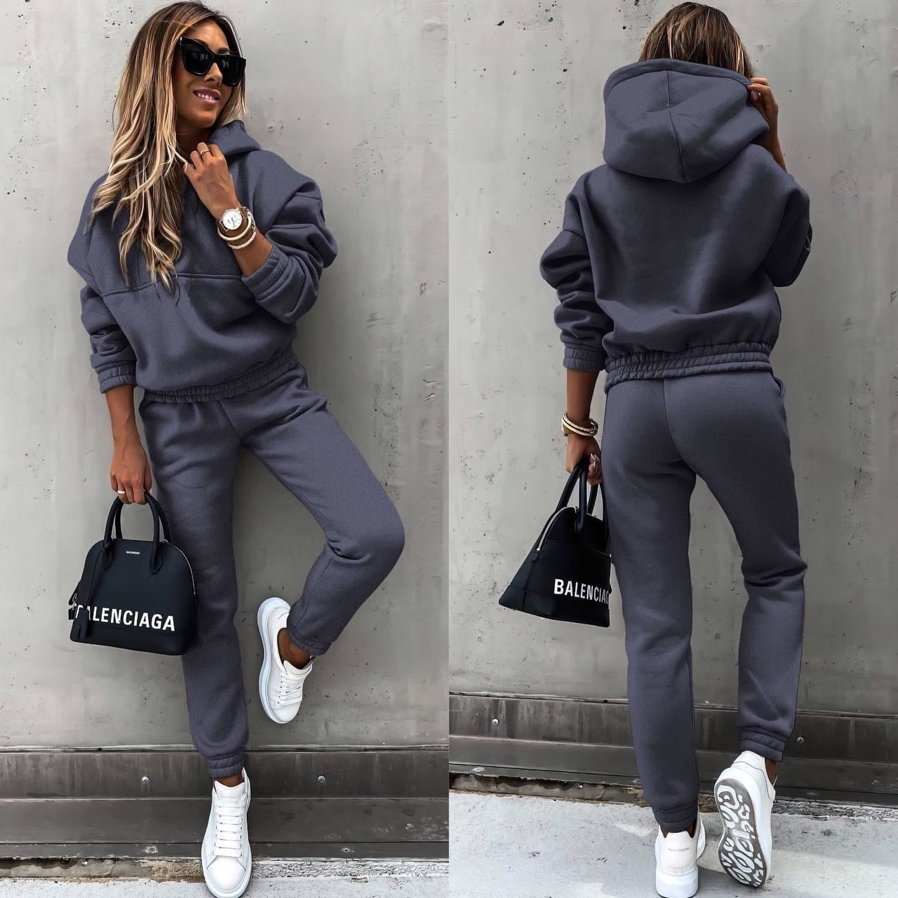 Modern relaxed two-piece lounge set Stylish for Women | Elane Pure