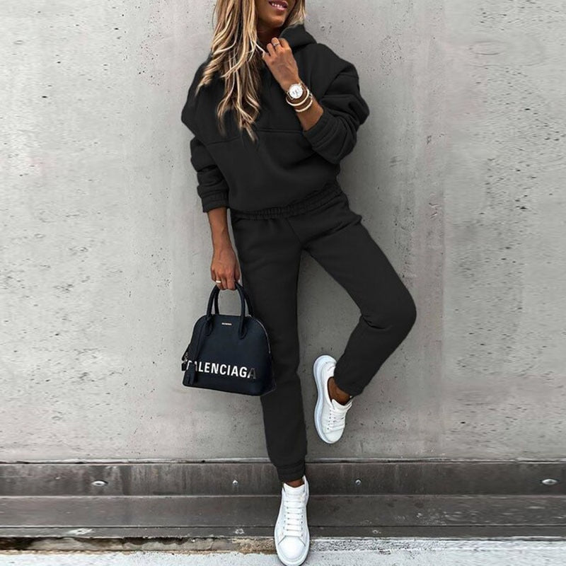 Modern relaxed two-piece lounge set Stylish for Women | Elane Pure
