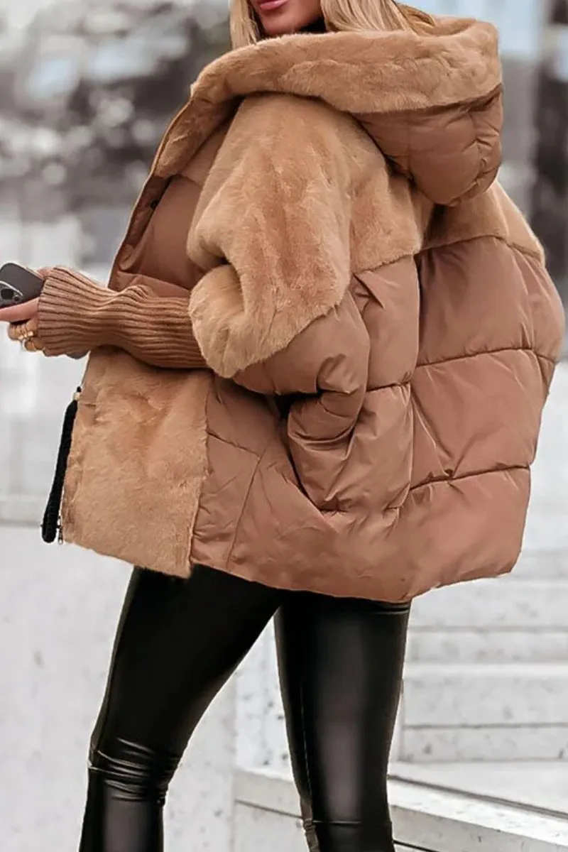 Quilted longline hooded winter coat for women | Nordique -3