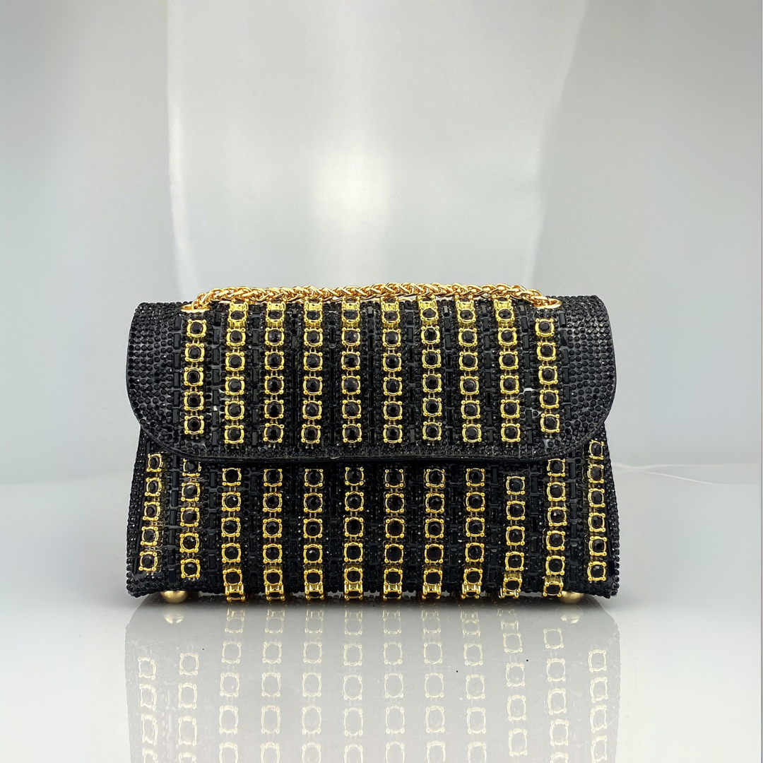 Chain strap diamond-pattern shoulder bag for women | Laviera