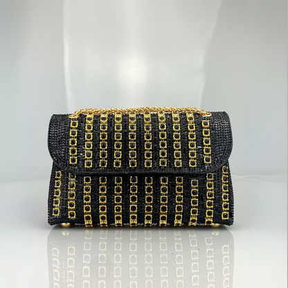 Chain strap diamond-pattern shoulder bag for women | Laviera