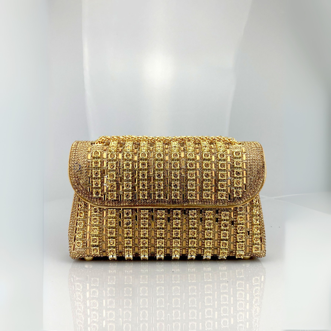 Chain strap diamond-pattern shoulder bag for women | Laviera