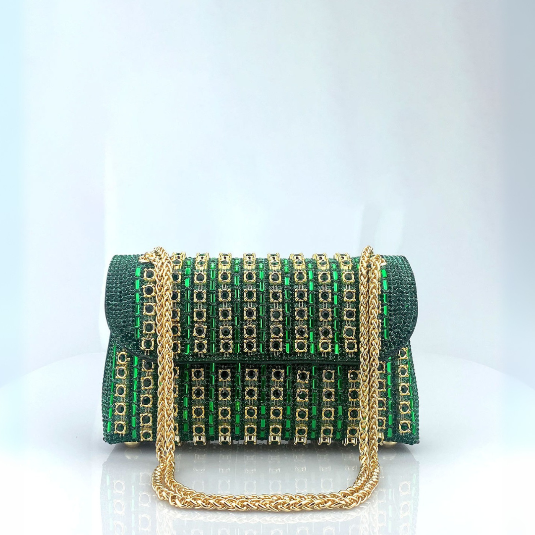 Chain strap diamond-pattern shoulder bag for women | Laviera