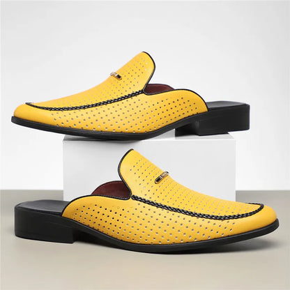 Capri Slip-On Leather Slides Men| Ravello