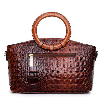Crocodile-embossed crossbody everyday bag for women | Elise Heritage -4
