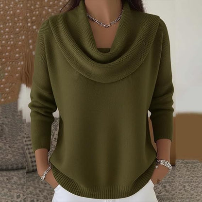 Collared cosy knit everyday jumper for women | Eliza -3