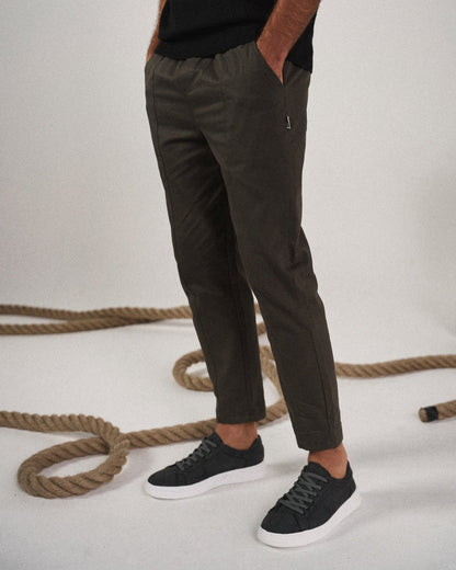 Tapered drawstring everyday joggers for men | Evan's Easywear -5
