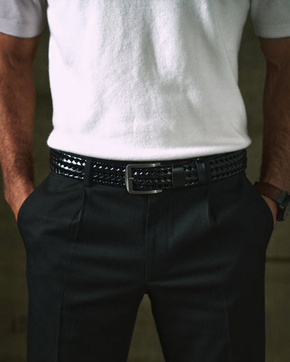 Braided leather everyday belt for men | Legacy -4