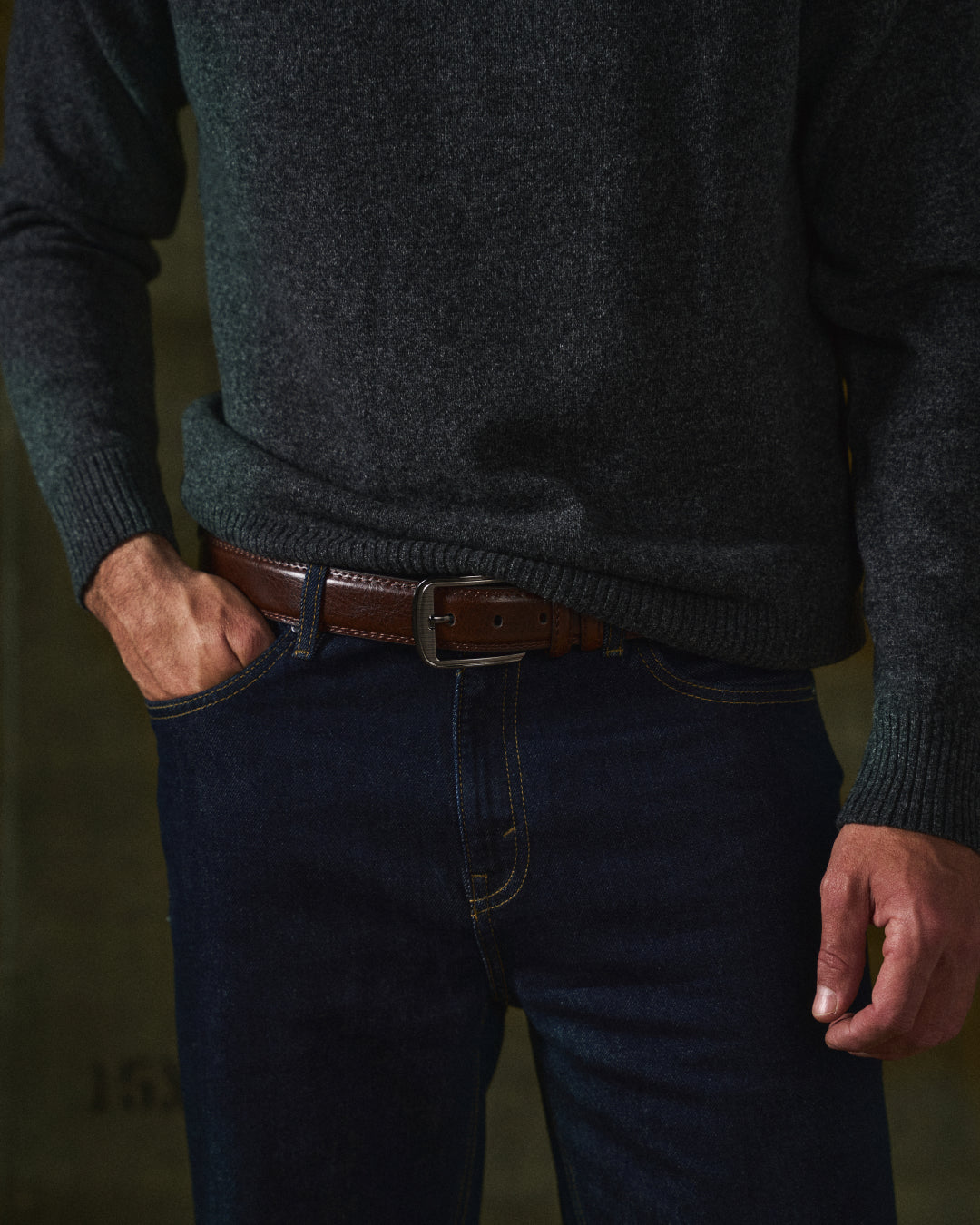 Classic cowhide leather everyday belt for men | Heritage -4