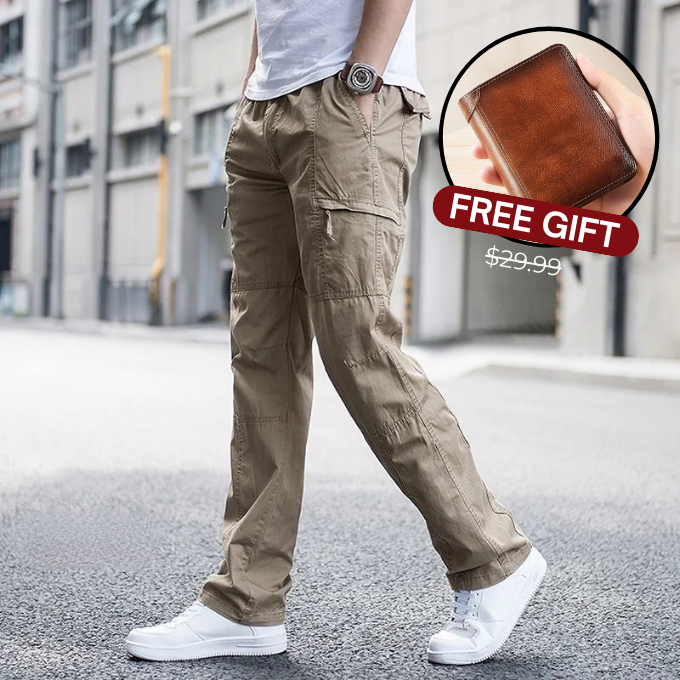 Classic relaxed cargo trousers for men | Hampton -6