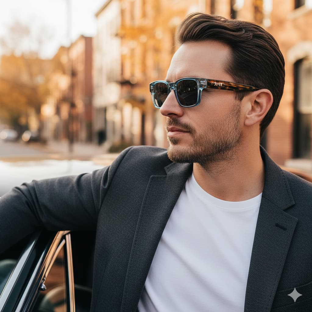 Modern polarised sleek-frame everyday sunglasses for men | Ardent -11
