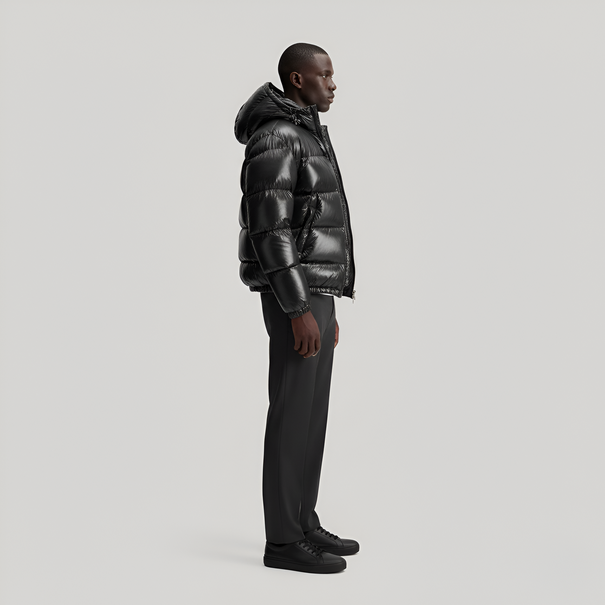 Hooded padded puffer jacket for men | Valerios -2
