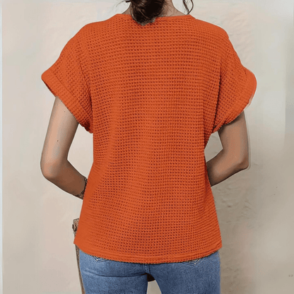 Elegant Ibiza-style casual top for women | Simone -5
