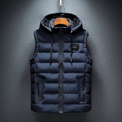 Padded hooded gilet vest for men | Kaedon