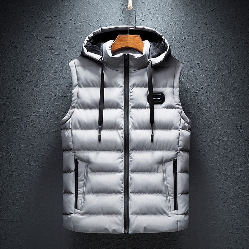 Padded hooded gilet vest for men | Kaedon