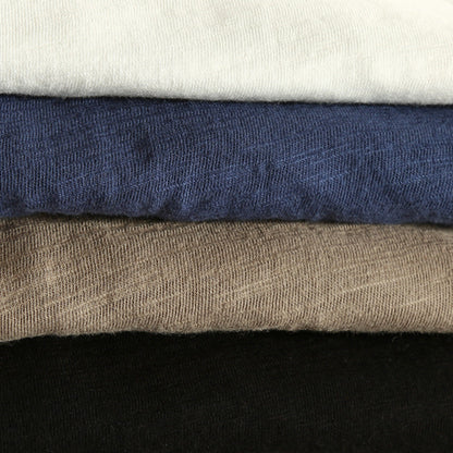 Minimalist long-sleeve V-neck everyday tee for men | Haruto -5