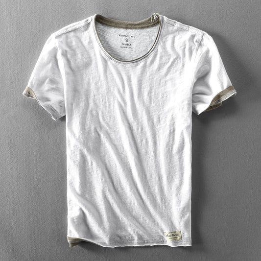 Minimal short-sleeve everyday casual shirt for men | Renzo -1