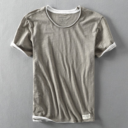 Minimal short-sleeve everyday casual shirt for men | Renzo -4