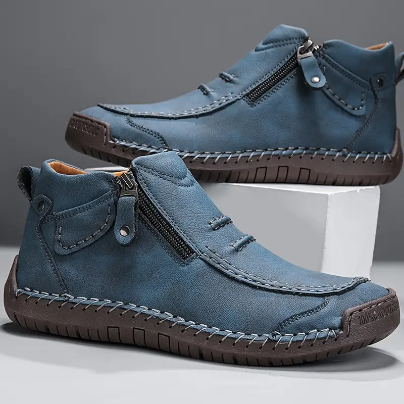Orthopaedic-inspired side-zip ankle boots for women | Ferron -2