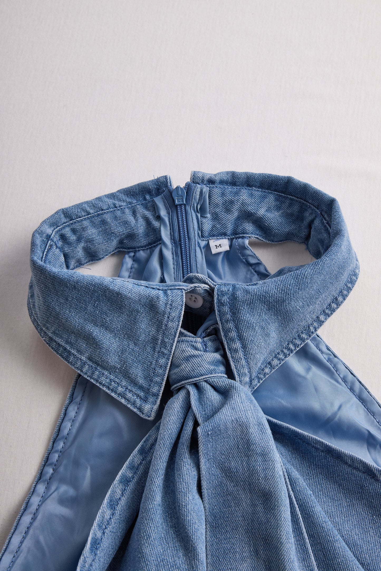 Sleeveless halter neck-tie everyday blouse for women | Kaelisse -11