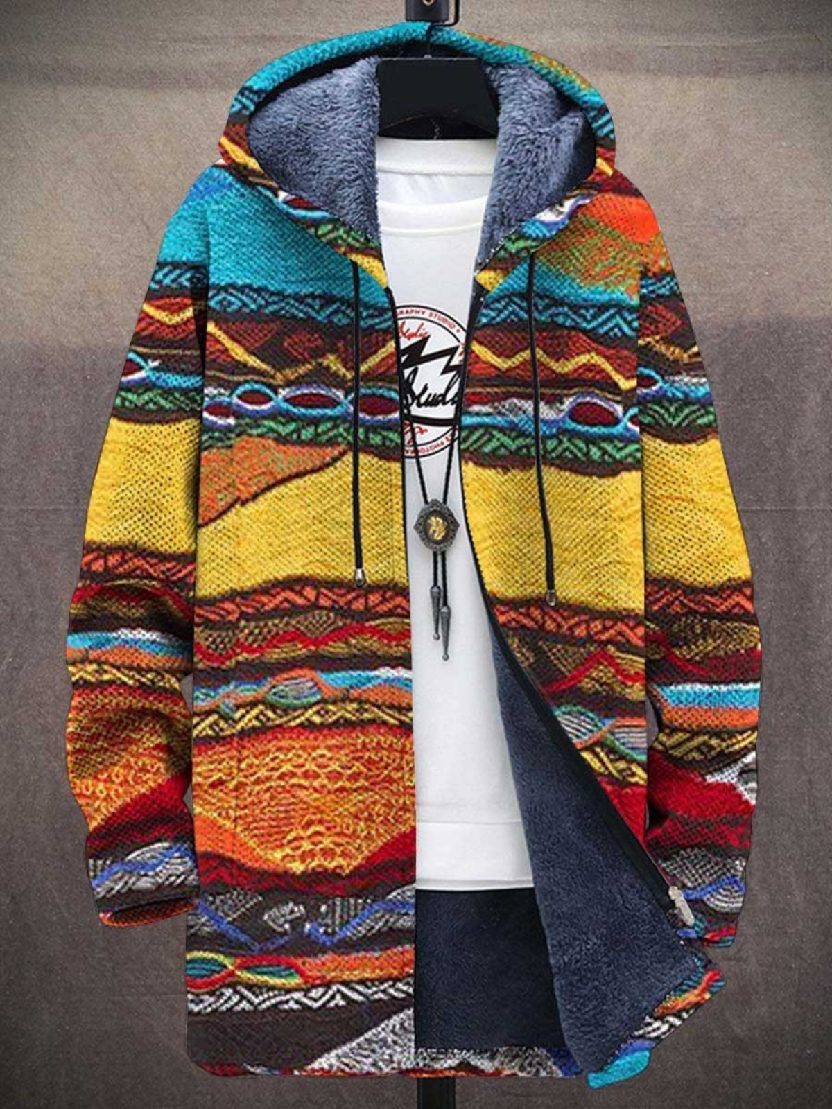 Artistic patterned relaxed everyday cardigan for women | Jindalee -2