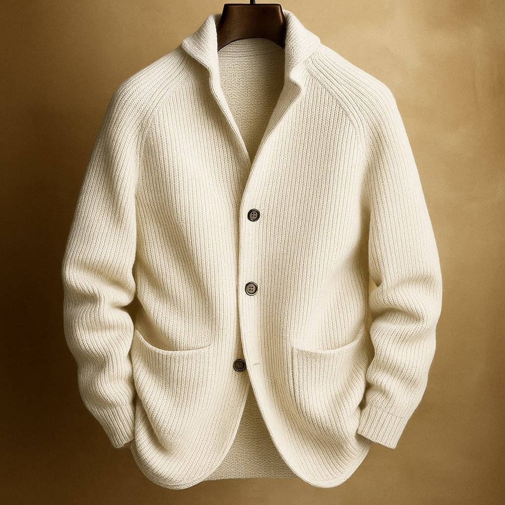 Light button-up knit cardigan for men | Mason