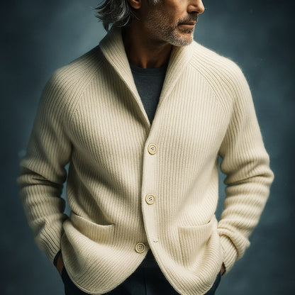 Light button-up knit cardigan for men | Mason