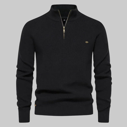 Half-zip stand collar jumper for men | Corven