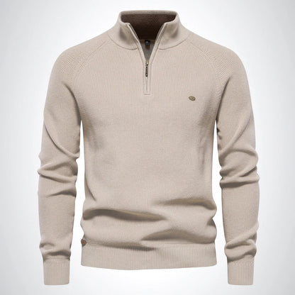 Half-zip stand collar jumper for men | Corven