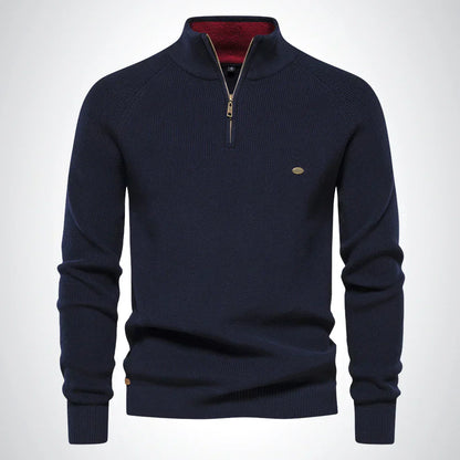 Half-zip stand collar jumper for men | Corven