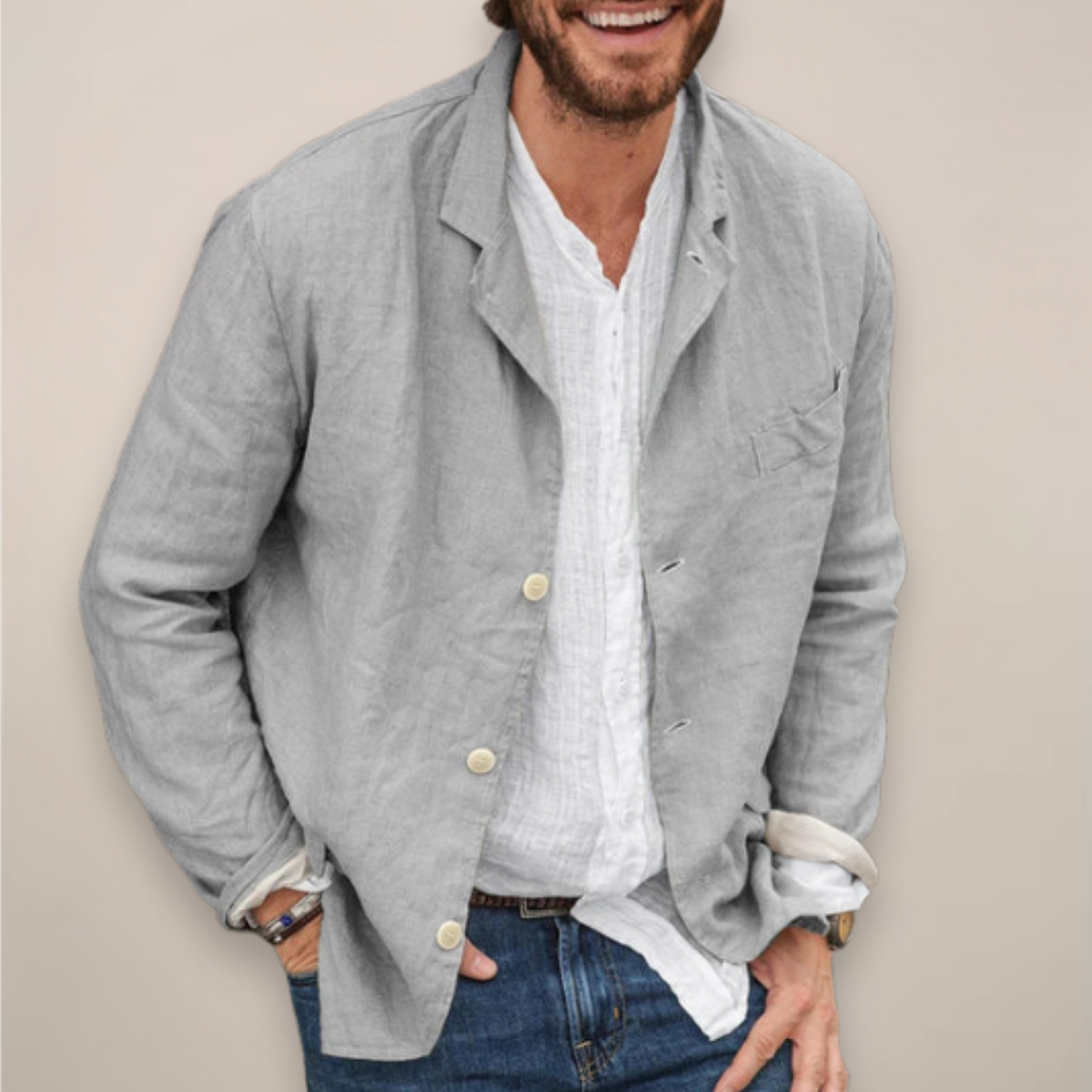 Relaxed Lightweight Casual Summer Blazer for Men | Edward