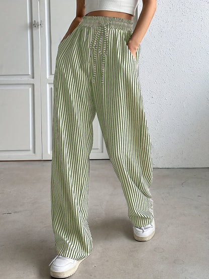 Casual striped relaxed fit summer top for women | Alira
