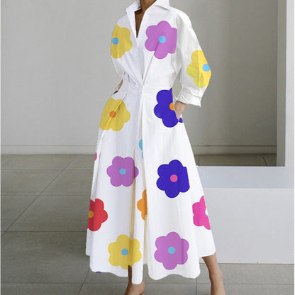 Front wrap collared maxi dress for women | Sofer