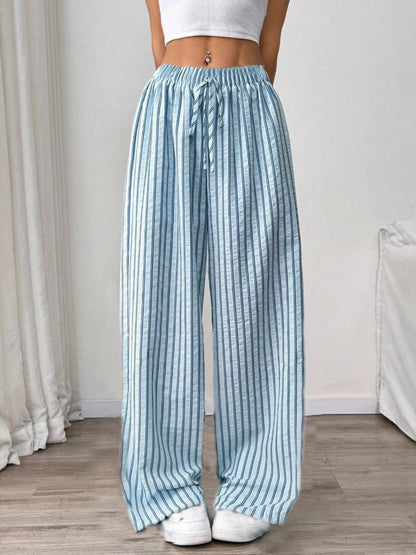 Casual striped relaxed fit summer top for women | Alira