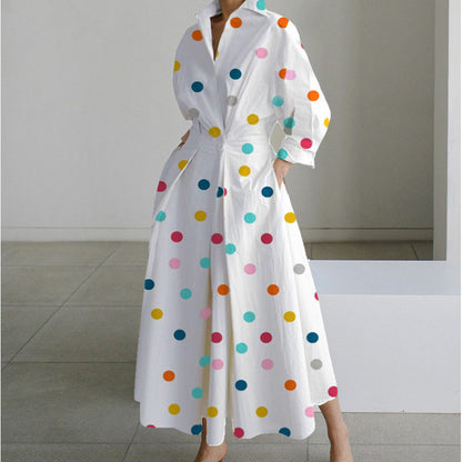 Front wrap collared maxi dress for women | Sofer