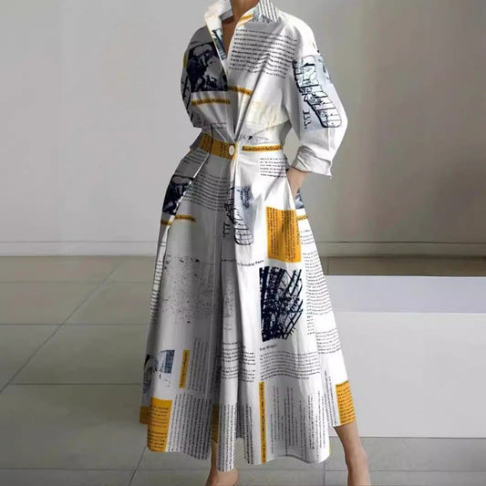Front wrap collared maxi dress for women | Sofer