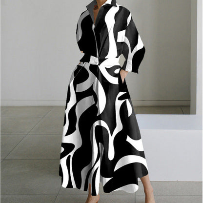 Front wrap collared maxi dress for women | Sofer