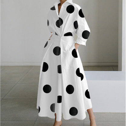 Front wrap collared maxi dress for women | Sofer