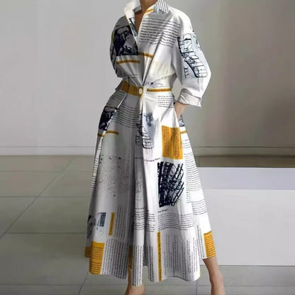 Front wrap collared maxi dress for women | Sofer