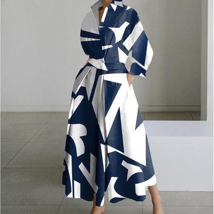 Front wrap collared maxi dress for women | Sofer