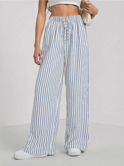 Casual striped relaxed fit summer top for women | Alira
