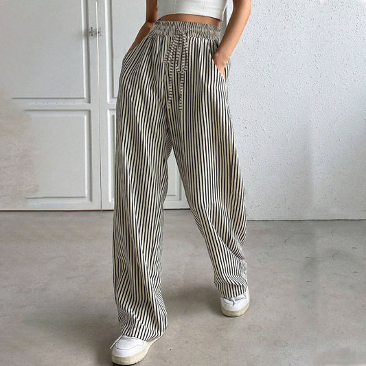 Casual striped relaxed fit summer top for women | Alira