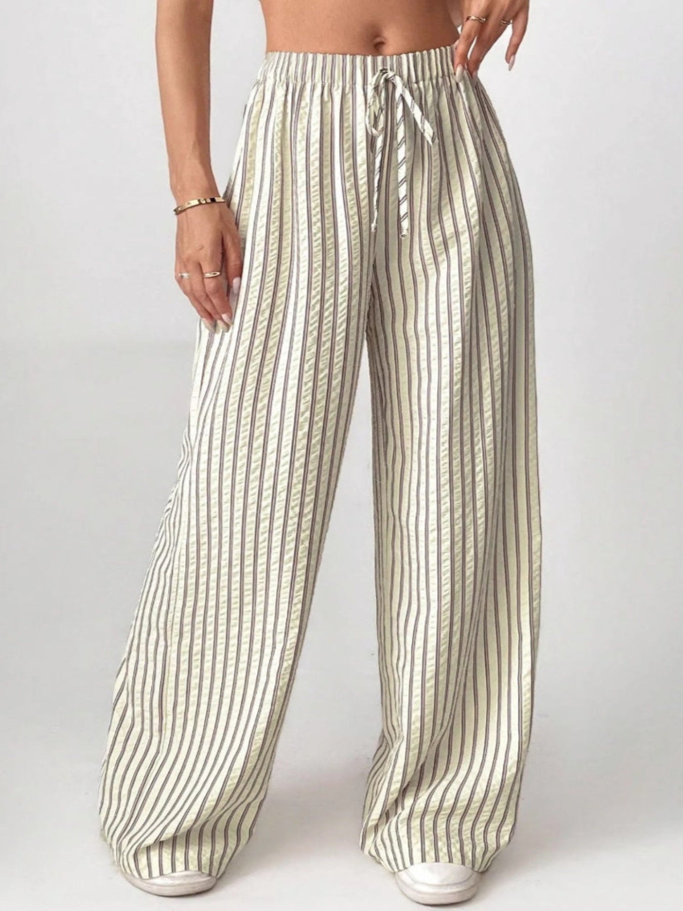 Casual striped relaxed fit summer top for women | Alira