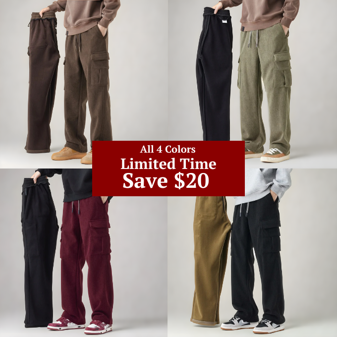 Relaxed stretch cargo sweatpants for men | Comfort Cargo -6