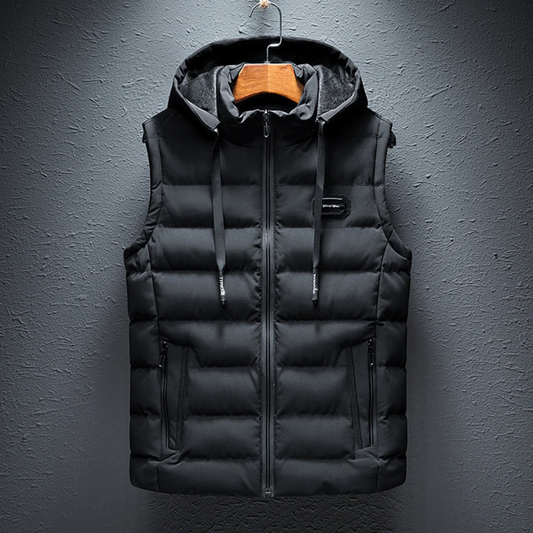 Padded hooded gilet vest for men | Kaedon