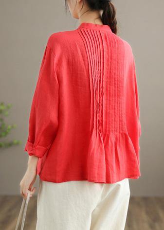 Organic White Linen Shirt Tunic Classic for Women | Celestine