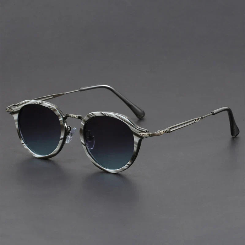 Metal-frame anti-glare everyday sunglasses for men | Brunelo -8