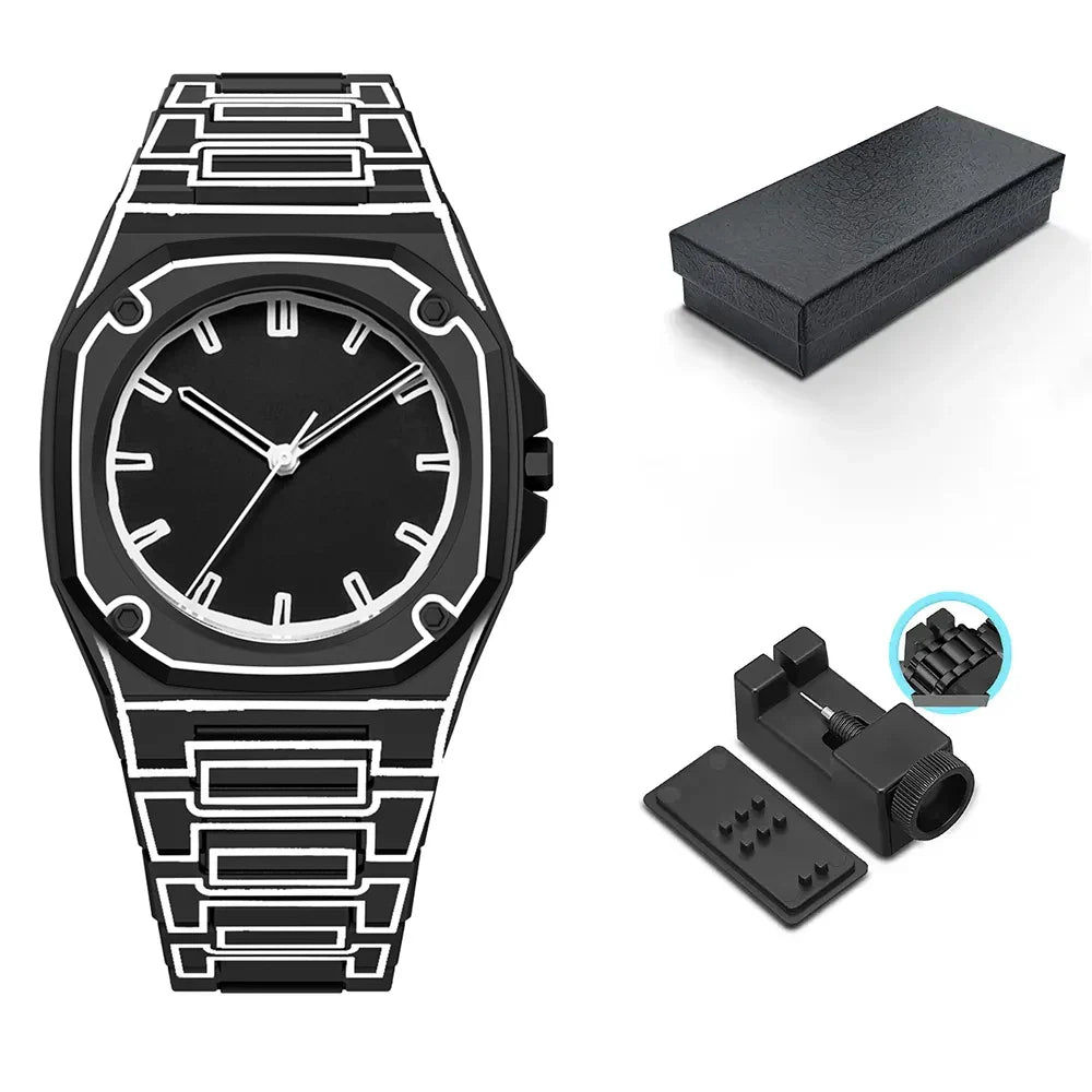 Outline Arc 3D Dial Watch Stylish for Men