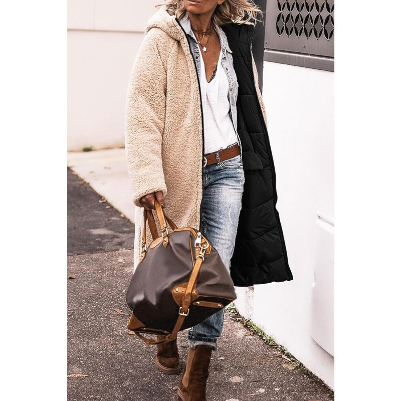 Reversible long coat for women | Amelia
